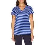 Fitness Mania - SHORT SLEEVE STRIPE VNECK TEE