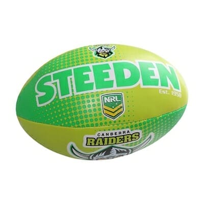 Fitness Mania - Steeden Canberra Raiders Sponge 6 Inch Ball