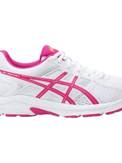 Fitness Mania - Asics Gel Contend 4 - Womens Running Shoes - White/Pink Peacock/Silver