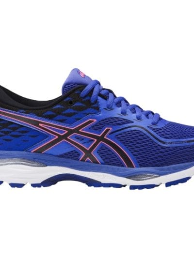 Fitness Mania - Asics Gel Cumulus 19 (D) - Womens Running Shoes - Blue Purple/Black/Flash Coral