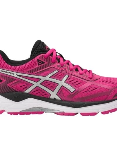 Fitness Mania - Asics Gel Foundation 12 (D) - Womens Running Shoes - Pink Peacock/Silver/Black