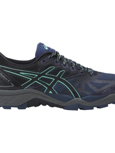 Fitness Mania - Asics Gel Fuji Trabuco 6 - Womens Trail Running Shoes - Insignia Blue/Black/Ice Green