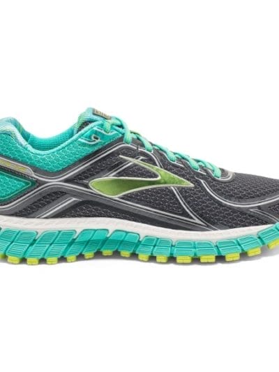 Fitness Mania - Brooks Adrenaline GTS 16 - Womens Running Shoes - Aqua Green/Lime Punch
