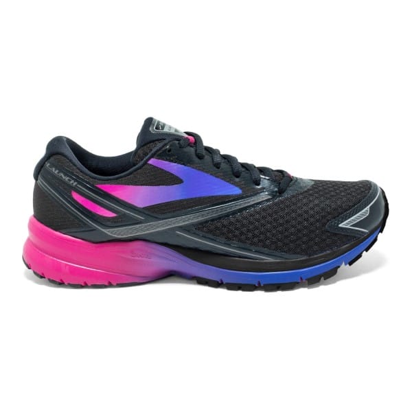 Fitness Mania - Brooks Launch 4 - Womens Running Shoes - Black/Purple/Blue