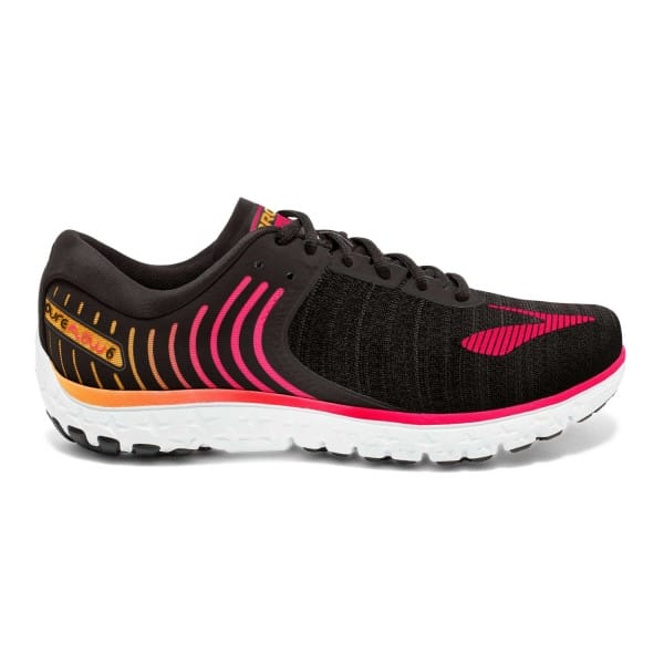 Fitness Mania - Brooks PureFlow 6 - Womens Running Shoes - Black/Diva Pink/Orange Pop