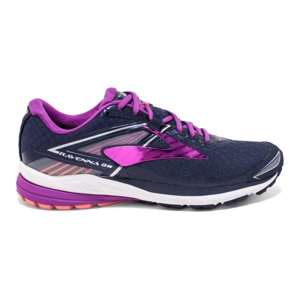 Fitness Mania - Brooks Ravenna 8 - Womens Running Shoes - Peacoat/Purple Cactus Flower/Fusion Coral