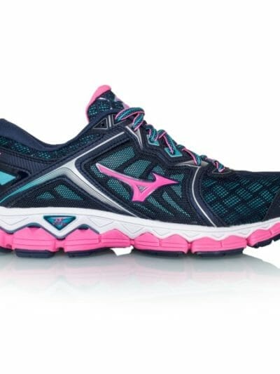 Fitness Mania - Mizuno Wave Sky - Womens Running Shoes - Peacoat/Pink Glo