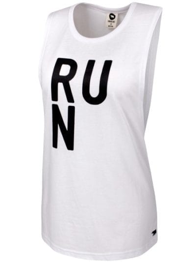 Fitness Mania - Running Bare Fashion Edit Womens Training Muscle Tank Top - White