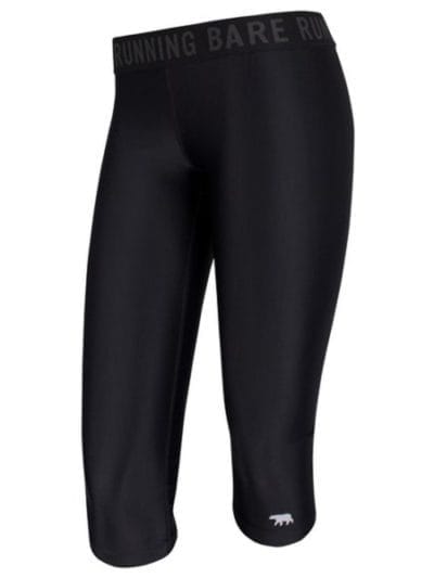 Fitness Mania - Running Bare Mid Rise Vixen Womens 3/4 Training Tights - Black