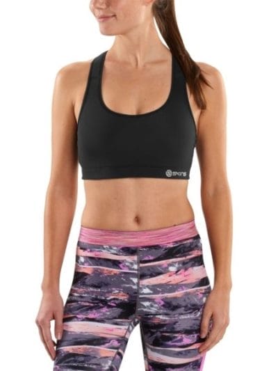 Fitness Mania - Skins DNAmic Flux Womens Crop Top - Black + Free Gym Bag