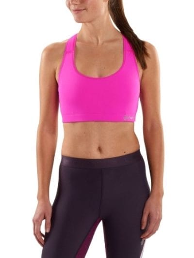 Fitness Mania - Skins DNAmic Flux Womens Crop Top - Magenta + Free Gym Bag