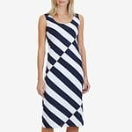 Fitness Mania - SLEEVELESS DIAGONAL STRIPE DRESS