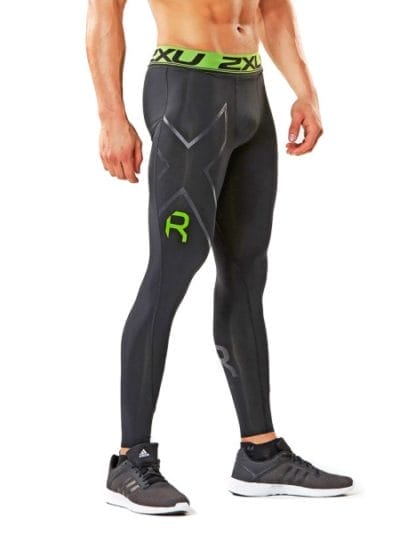 Fitness Mania - 2XU Refresh Recovery Mens Compression Tights - Black/Nero