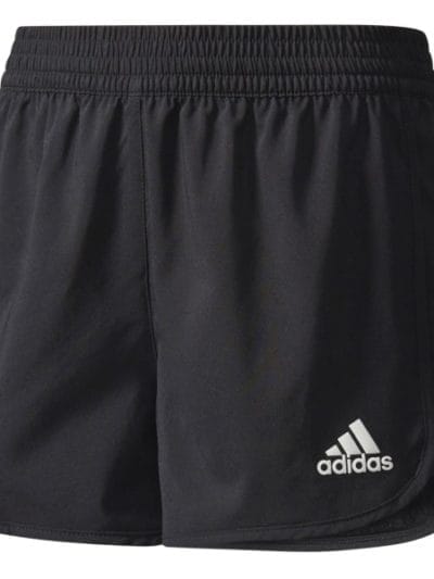 Fitness Mania - Adidas Marathon Kids Girls Running Shorts - Black