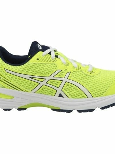 Fitness Mania - Asics GT-1000 5 GS - Kids Boys Running Shoes - Safety Yellow/White/Indigo Blue