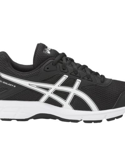Fitness Mania - Asics Gel Galaxy 9 GS - Kids Boys Running Shoes - Black/White