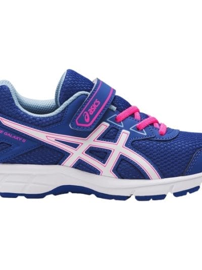 Fitness Mania - Asics Gel Galaxy 9 PS - Kids Girls Running Shoes - Blue Purple/White/Airy Blue