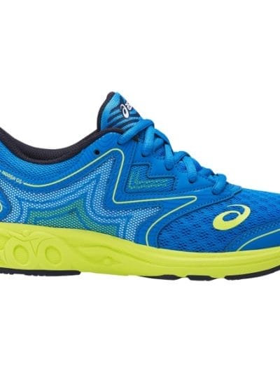 Fitness Mania - Asics Gel Noosa GS - Kids Boys Running Shoes - Electric Blue/Energy Green/Peacoat