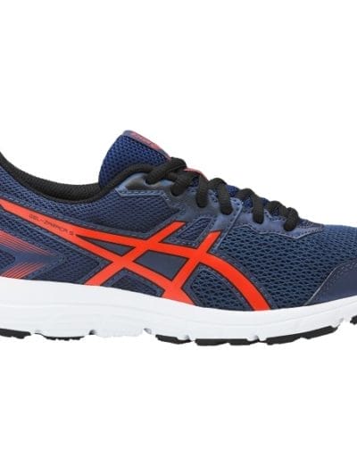 Fitness Mania - Asics Gel Zaraca 5 GS - Kids Boys Running Shoes - Insignia Blue/Cherry Tomato/Black