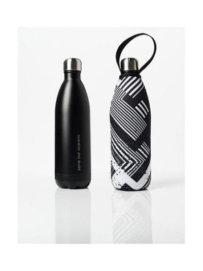Fitness Mania - BBBYO Future Stainless Steel Bottle + Circuit Carry Cover - 1L - Black