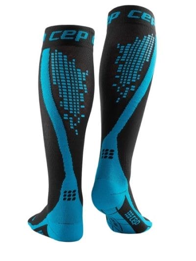 Fitness Mania - CEP Nighttech Reflective Compression Socks - Black/Blue