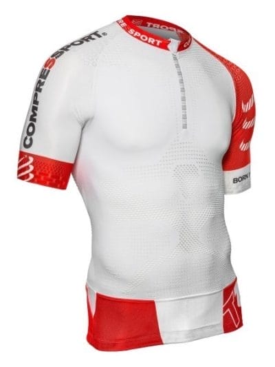 Fitness Mania - Compressport Mens Short Sleeve Trail Running Shirt V2 - White