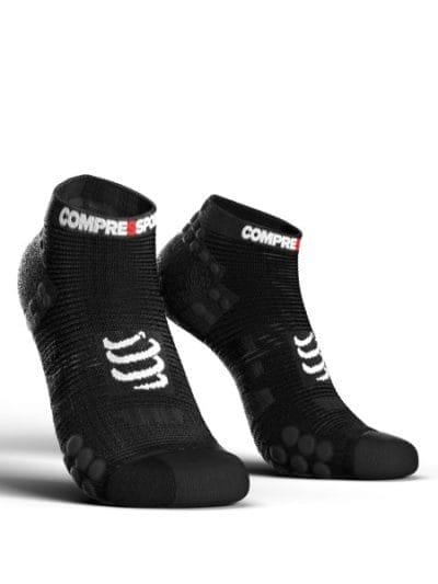 Fitness Mania - Compressport Pro Racing V3.0 - Low Cut Running Socks - Smart Black