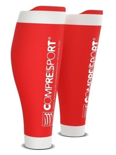 Fitness Mania - Compressport R2 V2 Compression Calf Sleeves - Red