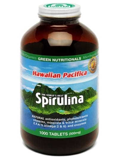 Fitness Mania - Green Nutritionals Hawaiian Pacifica Spirulina - 1000 Tablets