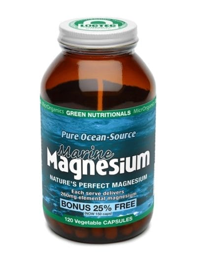 Fitness Mania - Green Nutritionals Pure Ocean-Source Marine Magnesium - 120 Vege Capsules