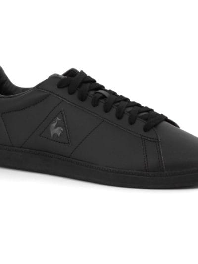 Fitness Mania - Le Coq Sportif Courtset S Lea - Mens Casual Shoes - Black/Dark Full Grey