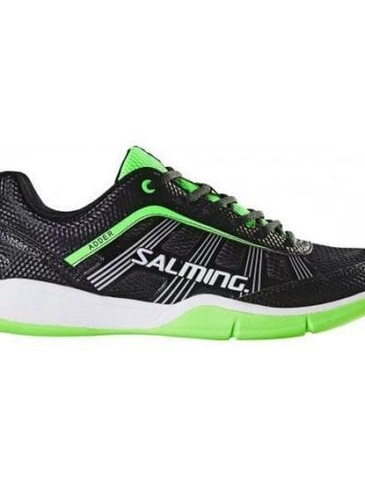 Fitness Mania - Salming Adder Mens Court Shoes - Black/Green/White