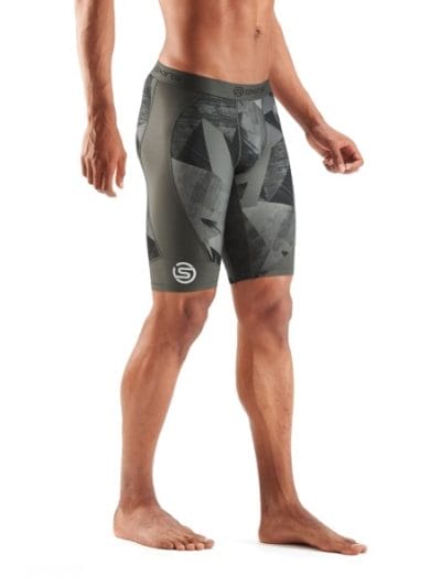 Fitness Mania - Skins DNAmic Mens Compression Half Tights - Havana Utility