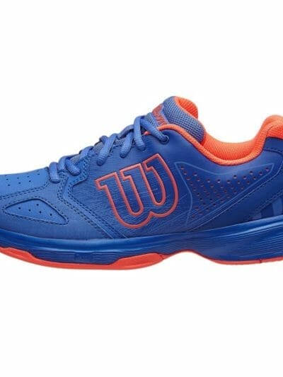 Fitness Mania - Wilson Kaos Comp Kids Tennis Shoes - Amparo Blue/Surf The Web/Fiery Coral