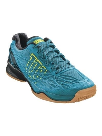 Fitness Mania - Wilson Kaos Mens Court Shoes - Enamel Blue/Black/Safety Yellow