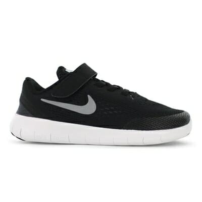 Fitness Mania - NIKE Kids Free RN Velcro (PS) Black / Metallic Silver / Anthracite