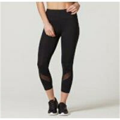 Fitness Mania - Heartbeat 7/8 Leggings - XS - Black