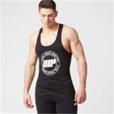 Fitness Mania - Myprotein Men's Core Slogan Stringer Vest - XXL - Black