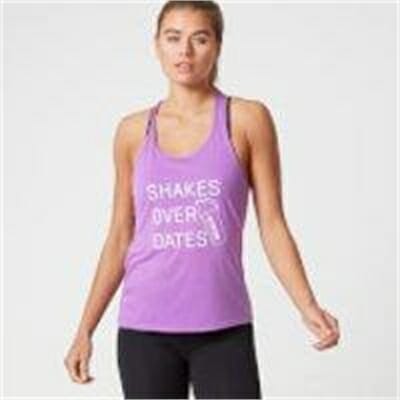 Fitness Mania - Myprotein Women’s Shakes Over Dates Vest - L - Purple