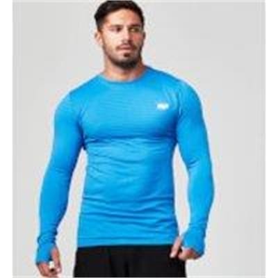 Fitness Mania - Seamless Long Sleeve T-Shirt - L - Blue