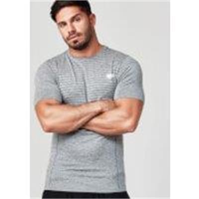 Fitness Mania - Seamless Short Sleeve T-Shirt - L - Green/Blue