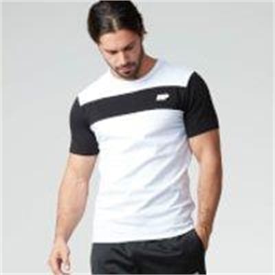Fitness Mania - Stripe T-Shirt - XXL - White