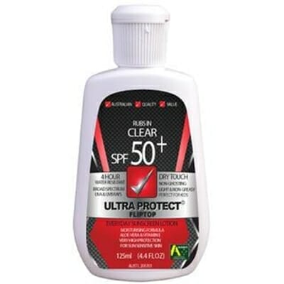 Fitness Mania - Ultra Protect 125ml Flip Top 50+ 2hr Water Resistant with Insect Repellent