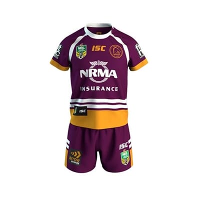 Fitness Mania - Brisbane Broncos Home Jersey Set 2018 Toddlers