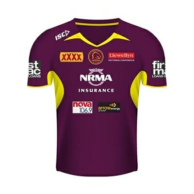 Fitness Mania - Brisbane Broncos Kids Training Tee 2018