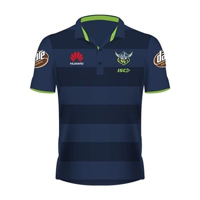 Fitness Mania - Canberra Raiders Kids Sublimated Polo 2018