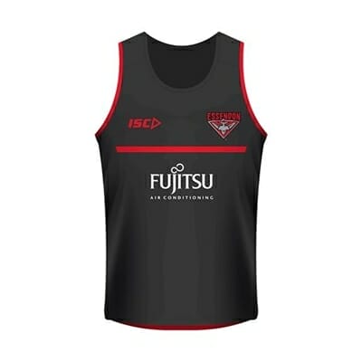 Fitness Mania - Essendon Bombers KidsTraining Singlet 2018