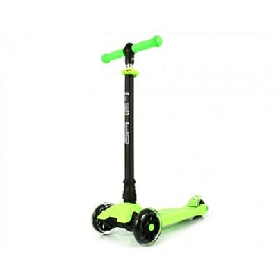 Fitness Mania - I Glide Boardwalk Bobber 3 Wheel Scooter Green