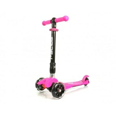 Fitness Mania - I Glide Folding 3 Wheel Scooter Pink