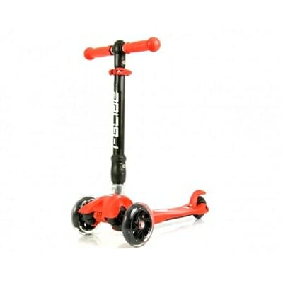 Fitness Mania - I Glide Folding 3 Wheel Scooter Red